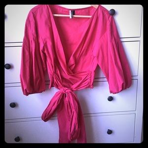Fuschsia crop top